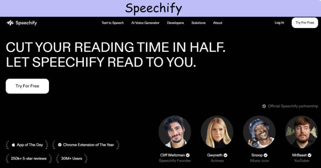 Speechify Text to speech